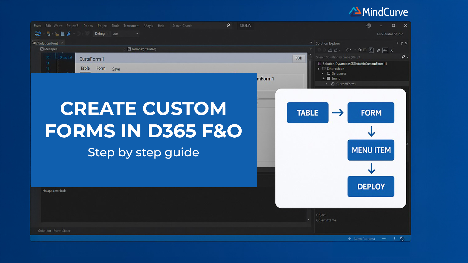 How to Create a Custom Form in D365 Finance and Operations – Step-by-Step Guide